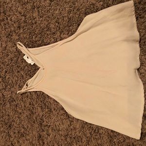 Highneck flowy crop top